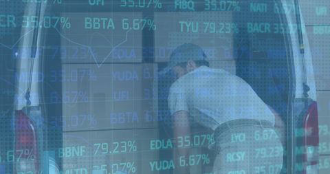 Financial Data Overlay on Deliveries by Experienced Courier