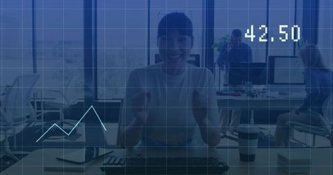 Woman Analyzing Data on Windows Professional Workspace