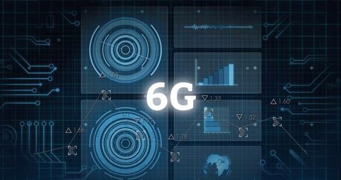 6G Technology Data Processing with Digital Concepts and Global Connectivity - Download Free Stock Images Pikwizard.com