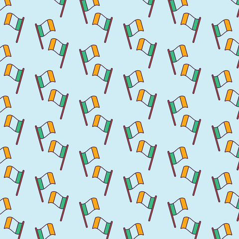 transparent seamless irish flag pattern on blue background - Download Free Stock Videos Pikwizard.com