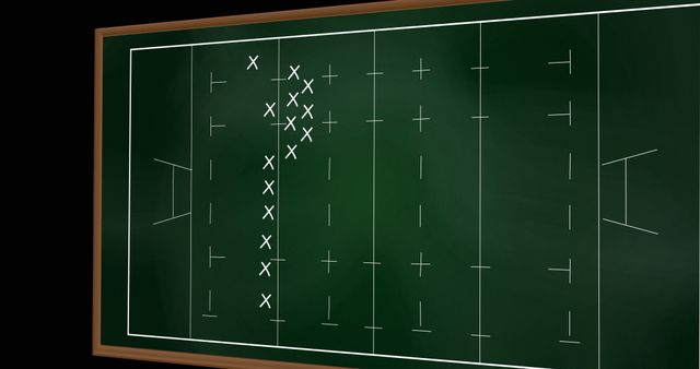 Chalkboard Football Game Strategy and Tactics Plan - Download Free Stock Images Pikwizard.com