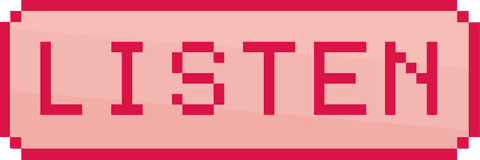 Retro Pixel Art Listen Sign on Transparent Background - Download Free Stock Videos Pikwizard.com