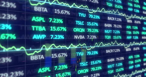 Dynamic Display of Stock Market Data With Digital Graphics