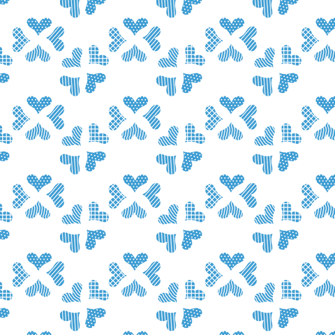 Seamless Blue Clover Pattern on Transparent Background - Download Free Stock Videos Pikwizard.com