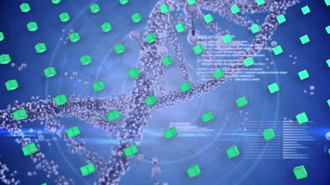 Digital DNA Strand and Data Processing with Green Cubes