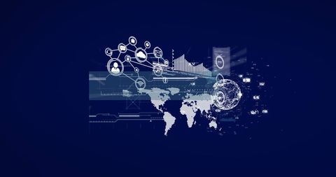 Digital Interface Highlighting Global Data Connections and Networking - Download Free Stock Images Pikwizard.com