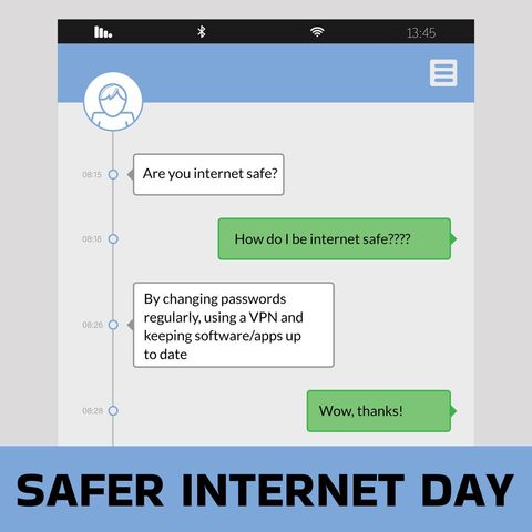 Safer Internet Day Digital Safety Awareness Campaign Banner - Download Free Stock Templates Pikwizard.com