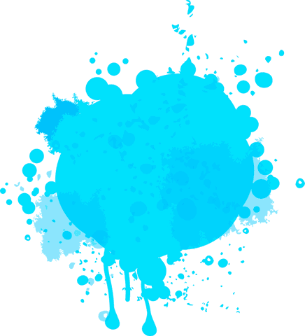 Abstract Cyan Paint Splash with Drips/Transparent Background - Download Free Stock Videos Pikwizard.com