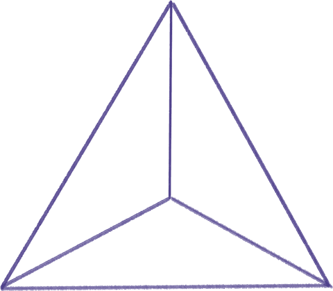 transparent geometric triangle with purple border - Download Free Stock Videos Pikwizard.com