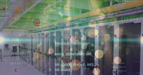 Data Stream Integrates with Modern Server Technology - Download Free Stock Images Pikwizard.com