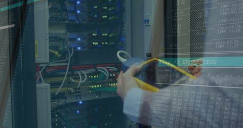 Digital Data Processing and Server Maintenance - Download Free Stock Images Pikwizard.com