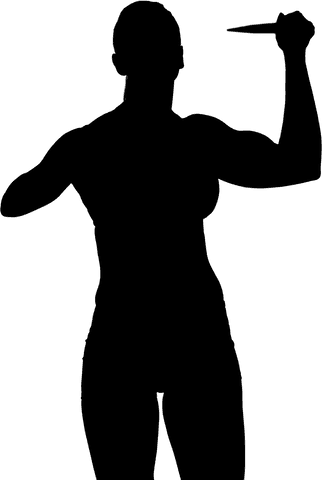 silhouette female javelin thrower on transparent background - Download Free Stock Videos Pikwizard.com