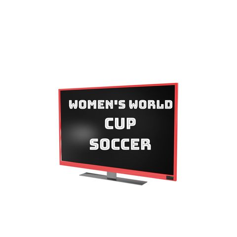 television displaying women's world cup soccer announcement - Download Free Stock Templates Pikwizard.com