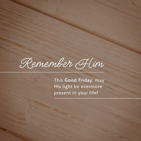 good friday inspirational message on wooden background - Download Free Stock Templates Pikwizard.com