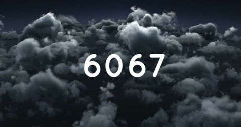 Abstract Display of Numbers Over Cloudy Sky - Download Free Stock Images Pikwizard.com