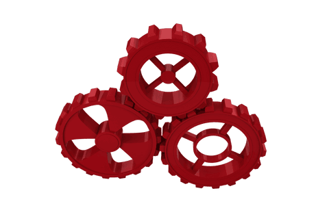red cog wheels on transparent background symbolizing industry workflow - Download Free Stock Videos Pikwizard.com