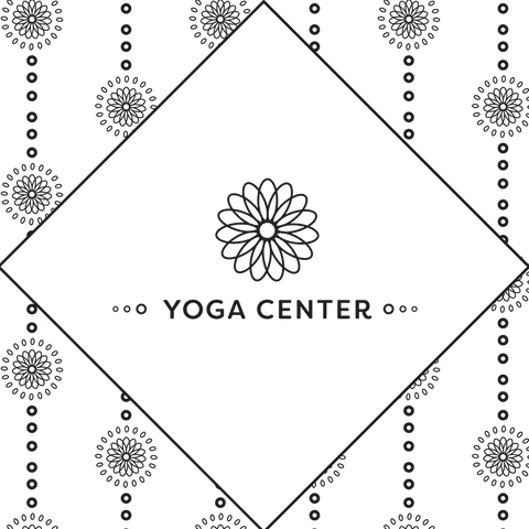 transparent elegant yoga center logo design with mandala pattern - Download Free Stock Videos Pikwizard.com