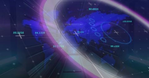 Futuristic Digital Map with Data Network - Download Free Stock Images Pikwizard.com
