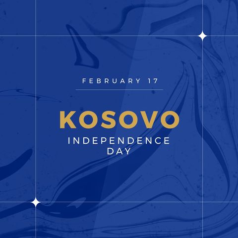 kosovo independence day celebration poster design - Download Free Stock Templates Pikwizard.com