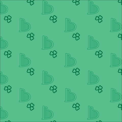 seamless transparent clovers and harps saint patrick's day pattern - Download Free Stock Videos Pikwizard.com