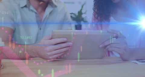 Digital Business Strategy and Data Analysis Concept