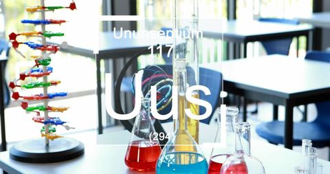 Innovative Chemistry Classroom with Element Icons - Download Free Stock Images Pikwizard.com