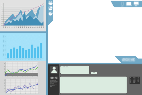 Digital Interface with Business Charts on Transparent Background - Download Free Stock Videos Pikwizard.com
