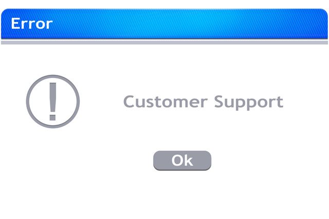 Transparent Computer Error Window with Customer Support Message - Download Free Stock Videos Pikwizard.com