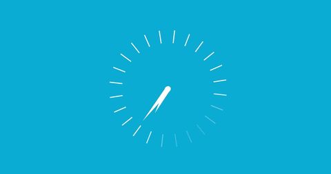 Minimalist Digital Speed Gauge Over Blue Background - Download Free Stock Images Pikwizard.com