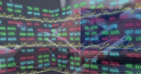 Stock Market Data Processing with Business Collaboration - Download Free Stock Images Pikwizard.com