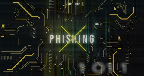 Phishing Alert in Digital Network Interface Concept - Download Free Stock Images Pikwizard.com
