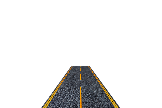 Long Empty Road Illustration on Transparent Background - Download Free Stock Videos Pikwizard.com