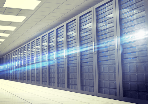 transparent server room with blue light technology illustration - Download Free Stock Videos Pikwizard.com