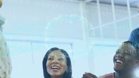 Diverse Team Engaging in Technology Collaboration