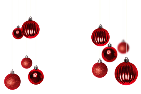 red christmas bauble arrangement floating on transparent background - Download Free Stock Videos Pikwizard.com
