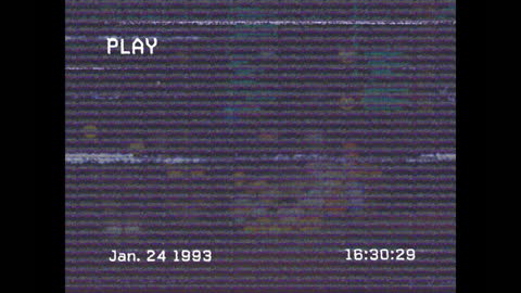 Retro VHS Tape Overlay with Date and Time Stamp