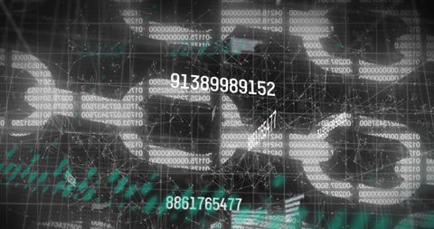 Digital Overlay with Clouds and Data Streams in Cyberspace - Download Free Stock Images Pikwizard.com