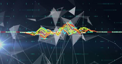 Abstract Digital Interface with Dynamic Data Flow - Download Free Stock Images Pikwizard.com