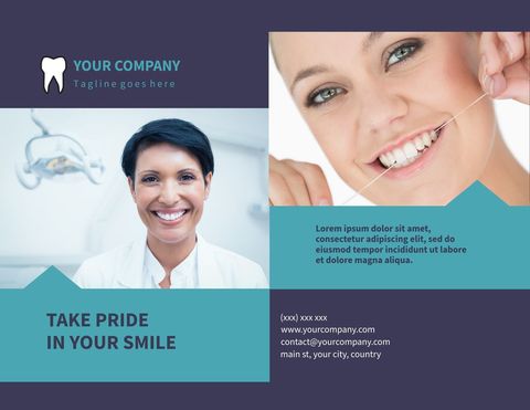 Dental Services Brochure Highlighting Confident Smiles and Satisfaction - Download Free Stock Templates Pikwizard.com