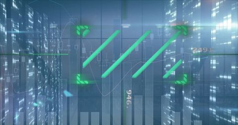Digital Financial Analysis Over Urban Cityscape - Download Free Stock Images Pikwizard.com