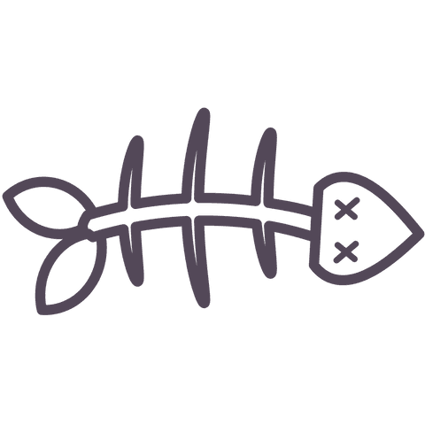 Fishbone Skeleton Outline on Transparent Background - Download Free Stock Videos Pikwizard.com