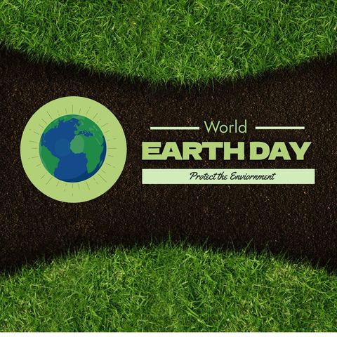 Promoting earth day environmental awareness with nature illustration
