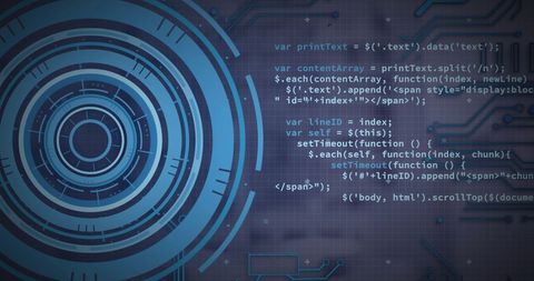 Abstract Digital Data Processing Concept with Code Interface - Download Free Stock Images Pikwizard.com