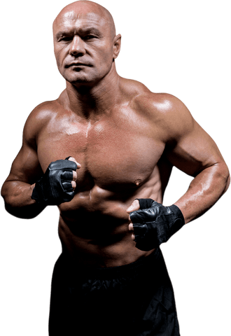 Transparent Muscular Man in Fighter Stance Showing Determination - Download Free Stock Videos Pikwizard.com