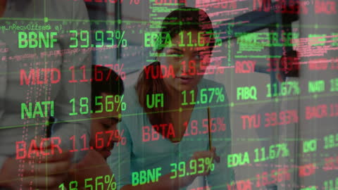 Young Professionals Visualizing Dynamic Financial Market Trends