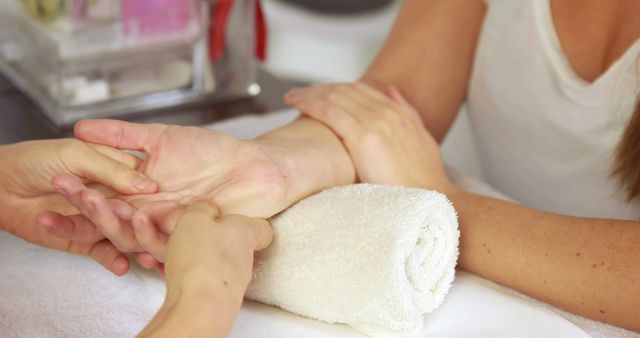 Close-Up of Hand Massage at Spa - Download Free Stock Images Pikwizard.com