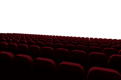 transparent cinema audience concept with red seats - Download Free Stock Videos Pikwizard.com