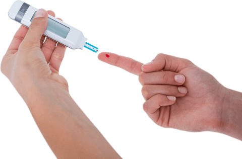 transparent view of glucose level testing in female hand - Download Free Stock Videos Pikwizard.com