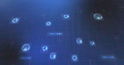 Abstract Digital Data Processing with Hexadecimal Pattern - Download Free Stock Images Pikwizard.com