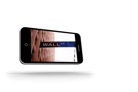wall street sign appearing on smartphone screen transparent background - Download Free Stock Videos Pikwizard.com